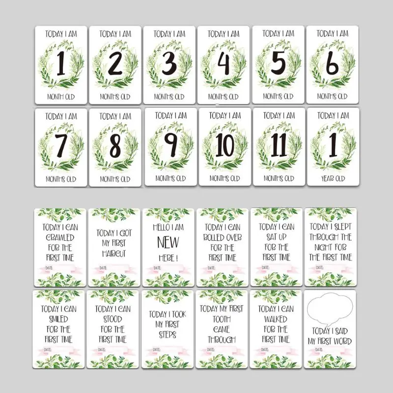 

Baby Monthly Cards Sticker Photography Photo Age Cards Baby Shower Registry Gift
