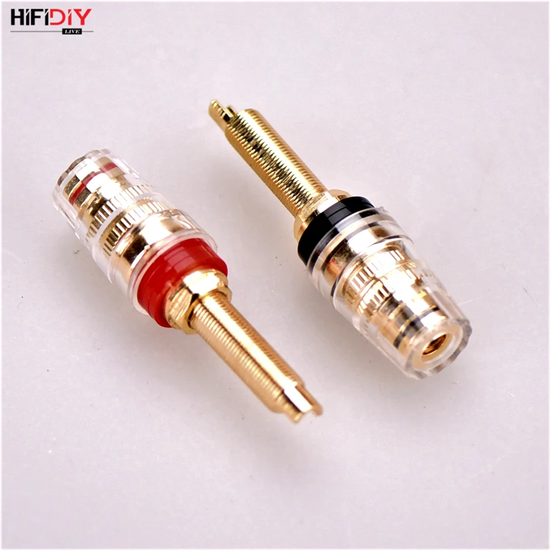 16 pcs High Quality Gold plated 4mm Banana Jack Binding Post Tube Amp speaker