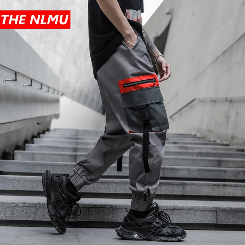 Брюки-карго мужские с несколькими карманами уличная одежда брюки-карго в стиле
