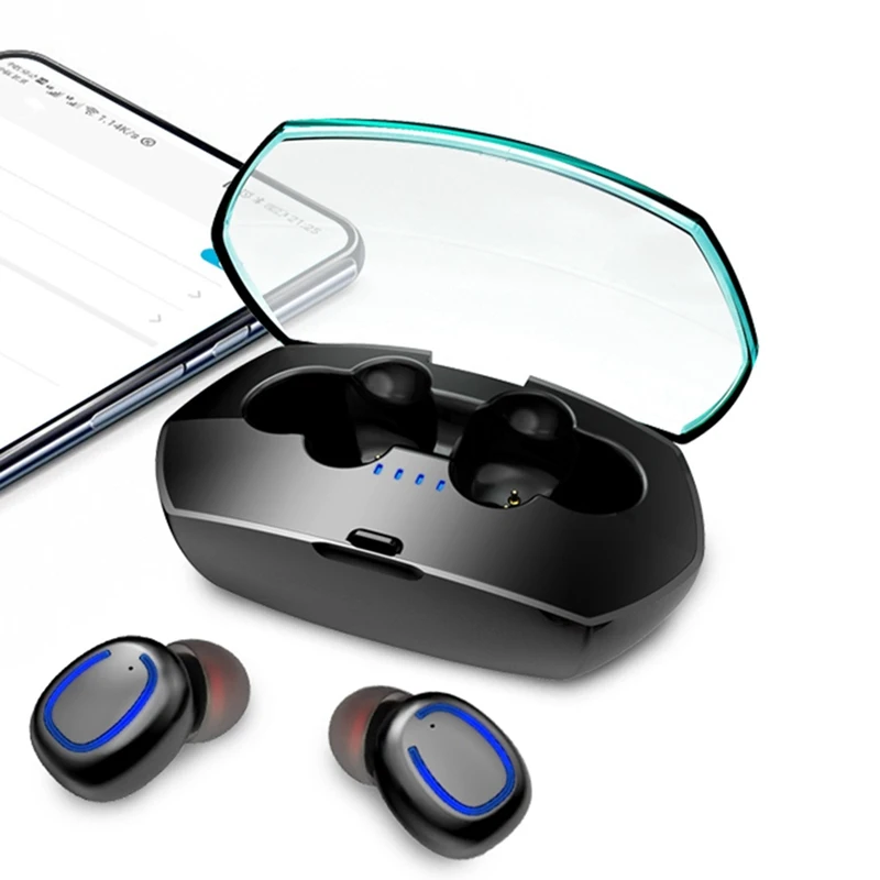 Настоящие наушники Bluetooth 5,0 фирменные наушники беспроводные наушники TWS наушники с зарядным устройством для Android