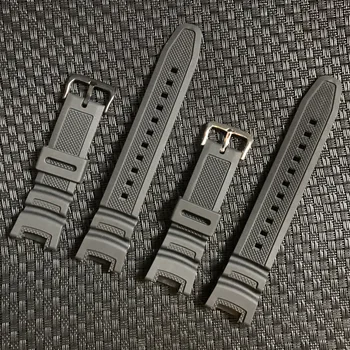 

Silicone Watchband Women Men Black Sport Diving Watch Band Strap With Stainless Steel For Casio SGW-100 21MM Samrt Watch