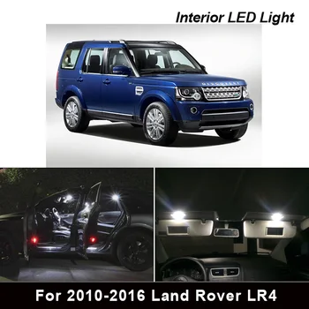

14x White LED Lamp Car Bulbs Interior Kit For 2010-2016 Land Rover LR4 Map Dome Trunk Door Plate Light Canbus Car Accessories