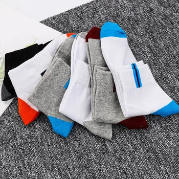 

3Pairs Socks Casual Men Socks Summer Solid Black Color Men Socks Boys Socks