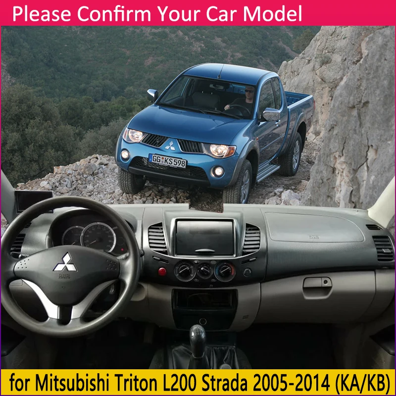Anti-derrapante para Mitsubishi Acessórios para Painel Capa Triton Barbarbarbarian Hunter Strcolorido L200 4 Cheap Adesivos para carro