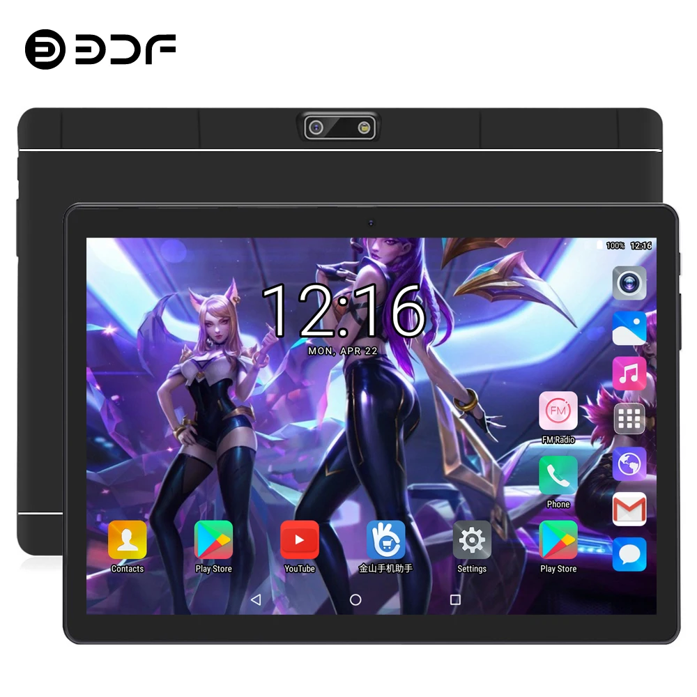 BDF, новинка, 10 дюймов, 4G, планшеты для телефонных звонков, Android 9,0, десять ядер, 8 ГБ/128 ГБ, планшетный ПК, 3G/4G LTE, две sim-карты, ноутбук, Wi-Fi, Bluetooth Tab