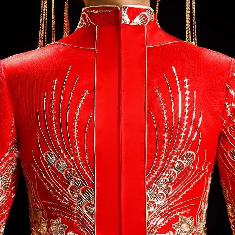 Get Married The New 2020 Wedding Toast Under Chinese Style Wedding Kimono Wedding Clothes Show Female In The Autumn