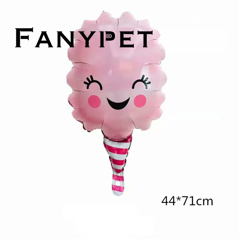 

10pcs spun sugar Foil Balloon Fruit Ice Cream Helium Balloon Birthday Party Decoration Kids Toy Sweet Digital Balloon Showe