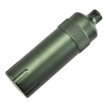 

Aluminium Alloy Waterproof Pill Tank Capsule Seal Bottle Outdoor Tools EDC Survival Case Holder Emergency First Aid Tool