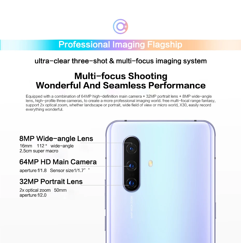 In Stock Vivo X30 5G Smart Phone 6.44" Super AMOLED Screen Face ID Exynos 980 Fingerprint Android 9.0 64.0MP+32.0MP Dual Sim ddr5 ram