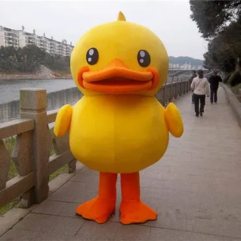 

Big Yellow Duck Mascot Costume Suits Cosplay Party Game Dress Outfits Clothing Advertising Carnival Halloween Christmas Easter