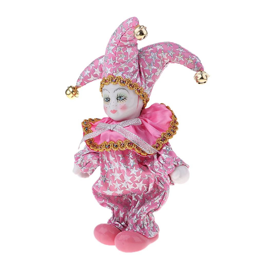 6inch Porcelain Dolls Italian Eros Triangel Dolls Model for Home Decoration Sky Pink