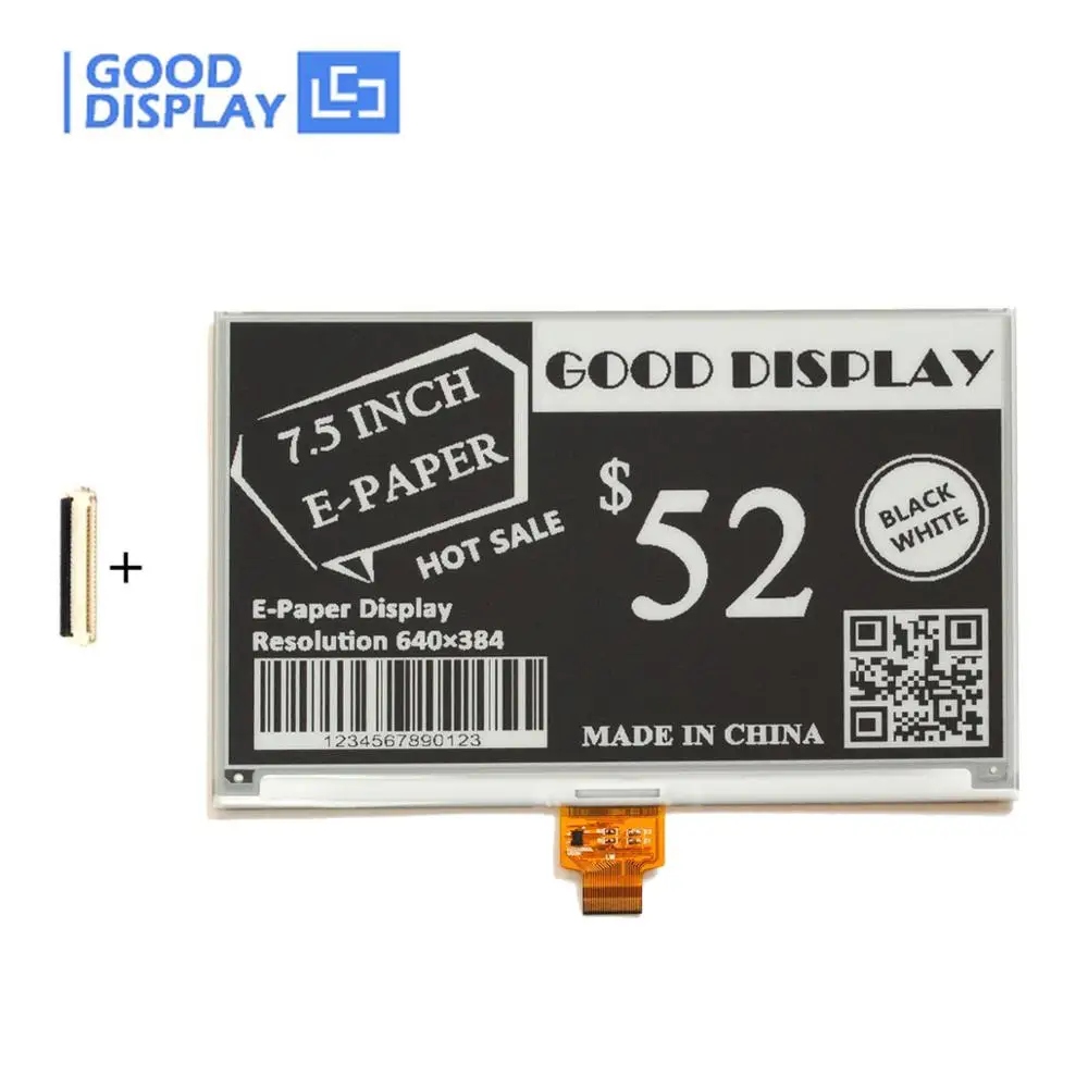 

e-paper display 7.5inch SPI large eink display