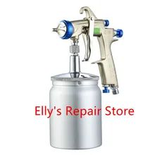 Металлический 600cc чашка пистолет-распылитель W-101 воздуха спрей пистолет ручной пистолет-распылитель, 1,0/1,3/1,5/1,8 мм Япония качество, W101 распылительный Воздушный пистолет-распылитель