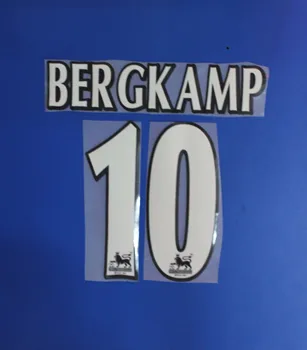 

Flocking number Retro 0506 2005 2006 10 BERGKAMP Arsenal number font print, Hot stamping patches badges