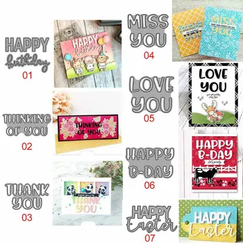 

Blessing Letter Alphabet Word Dies Letter Metal Cutting Dies New for Card Making Scrapbooking Cuts Decor Stencil Craft Dies