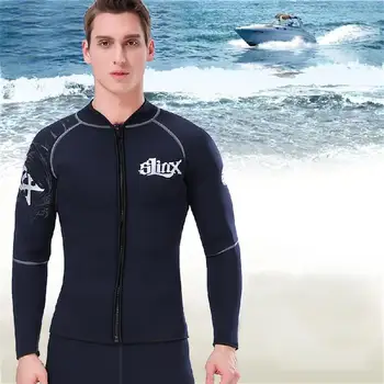 

3mm Neoprene Winter Warm Wetsuit Jacket Men's Rash Guard Scuba Diving Swimwear Kite Surfing Snorkeling Swimsuit Diving jacket