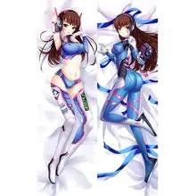 3D двусторонний Японский аниме косплей игры OW D. VA Throw Otaku Dakimakura подарок постельные принадлежности длинная подушка для объятий чехол 150x50 см