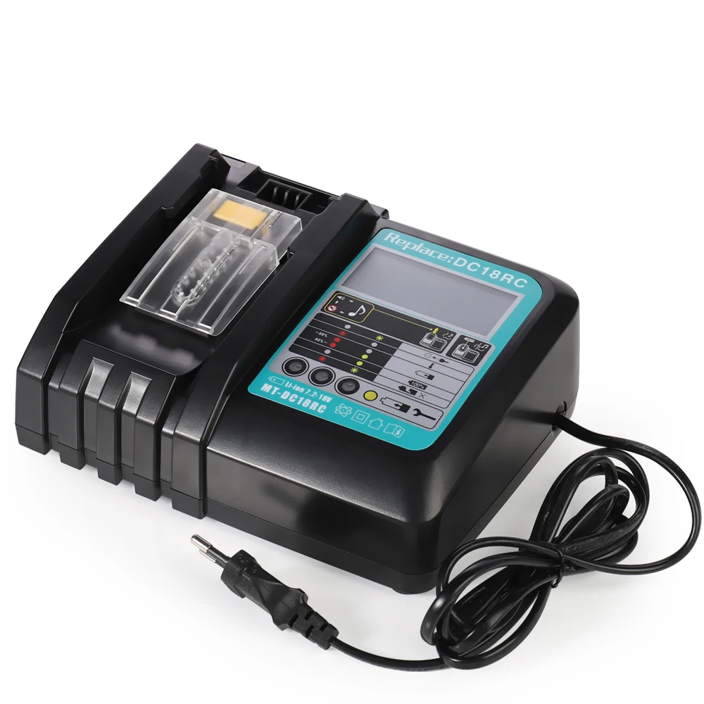 Ceny DC18RCT akumulator litowo jonowy ładowarka dla Makita 14.4V 18V BL1830 Bl1430 DC18RC DC18RA