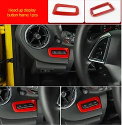Для Chevrolet Camaro Bumblebee 2017-2020 хром красный цвет головка вверх дисплей Кнопка рамка 1 шт
