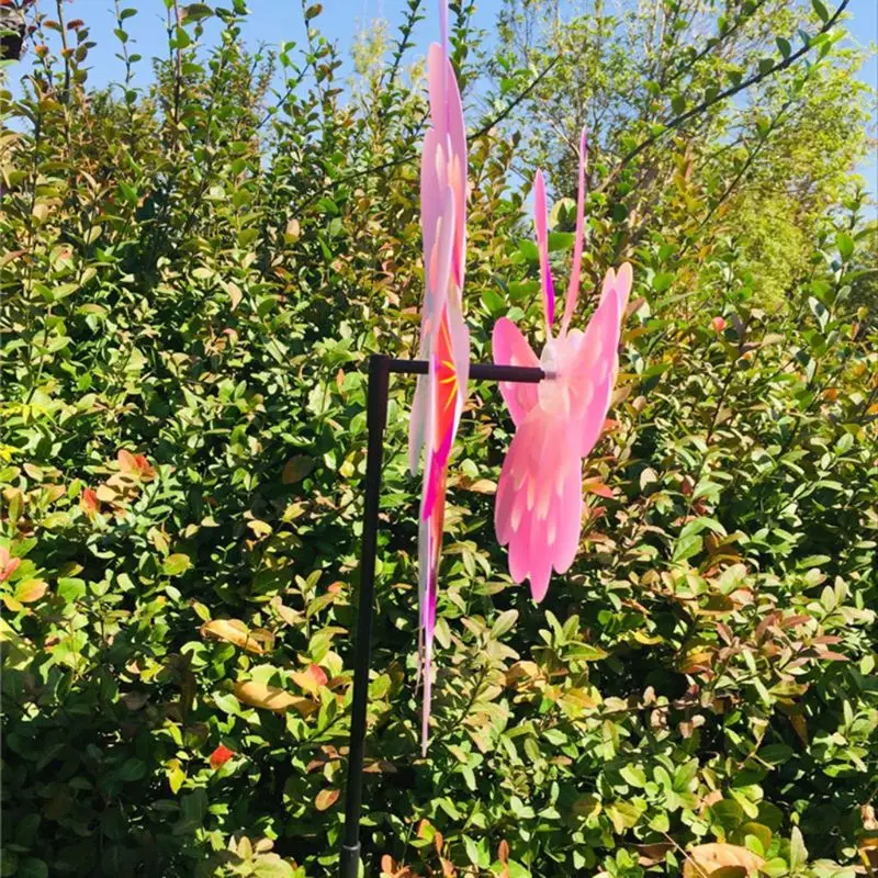 New Wind Spinner Windmill Toys garden decoration outdoor Insect Cartoon Butterfly Kids Children Toy Gifts Yard Wheel