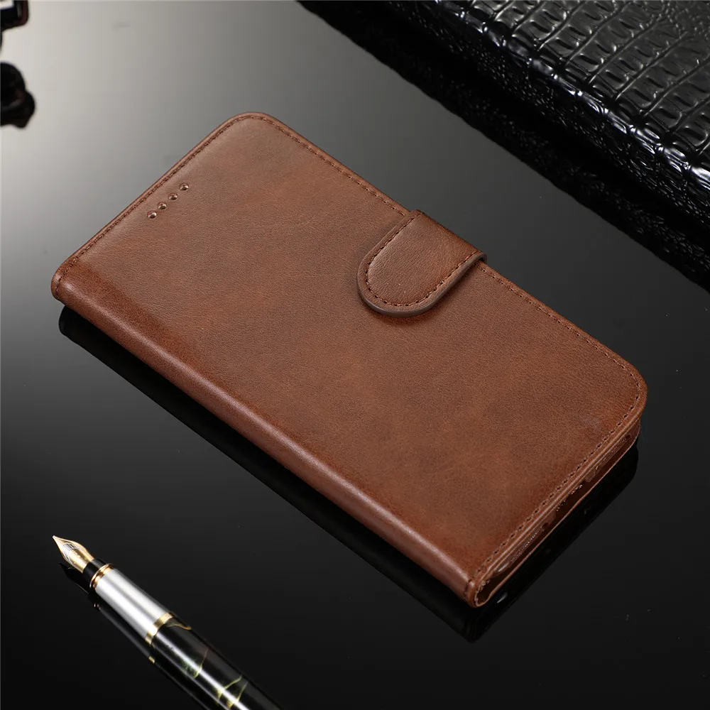 Brown FeiFan Кожаный флип-чехол-бумажник для Xiao mi Red mi K20 7 S2 Note 8t 8 7 6 5 Pro mi 9 9T Se 8 Pocephone F1 A2 Lite 6x Global Phone Cover - Цвет: Brown FeiFan
