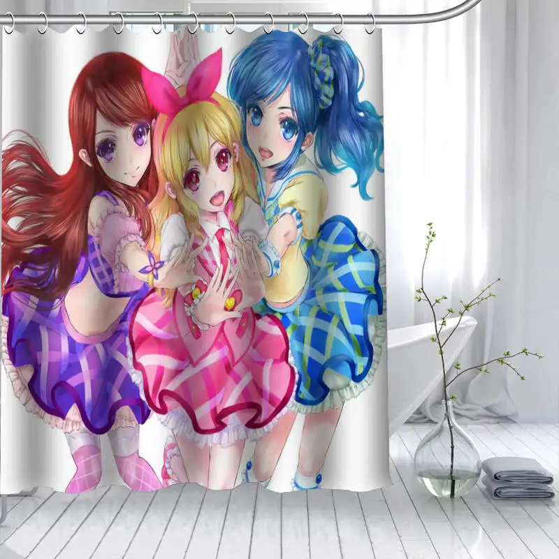 Горячая Распродажа Aikatsu! Платье для девочек в стиле аниме душ Шторы полиэстер