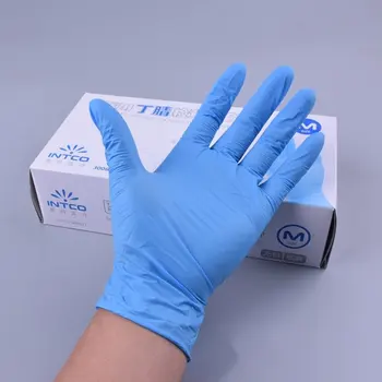 

Vinyl Gloves 100PCS/Box Disposable Gloves Powder-free Industrial Food Safety 3mm Translucent Pvc Nitrile Gloves