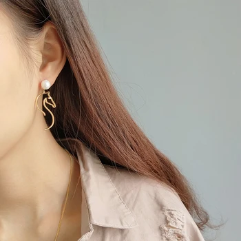 

925 Silver Animal Drop Earrings Boho Silver Jewelry Korea Earrings Minimalism Brincos Pendientes Charm Earrings for Women