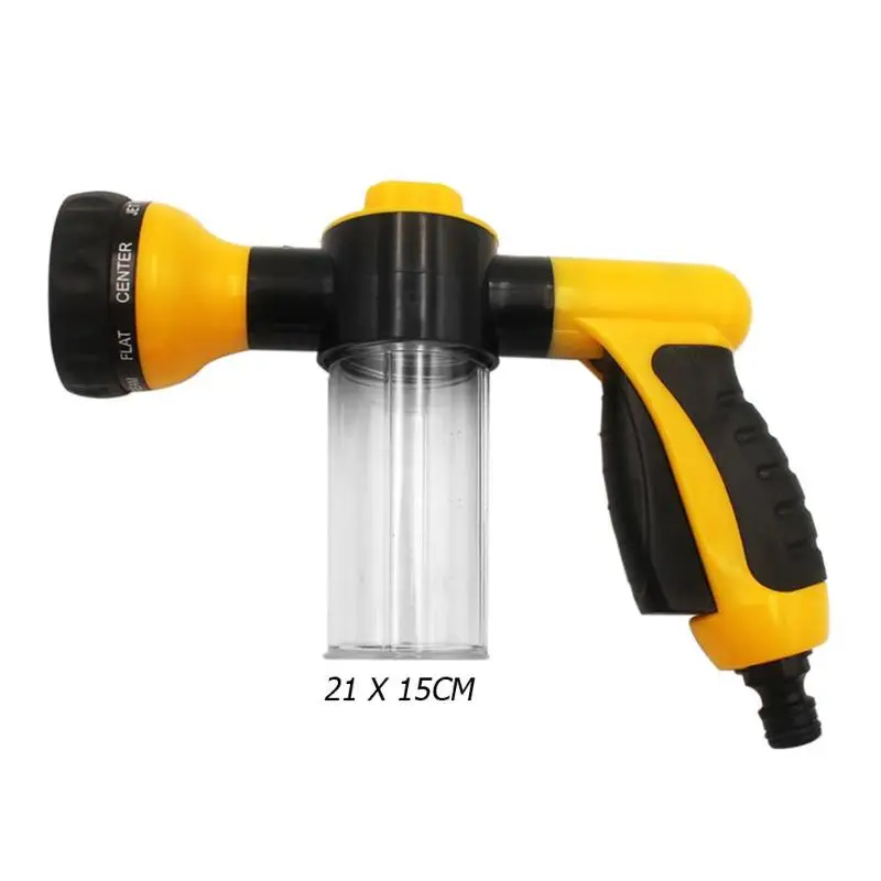 Garden Multi Gun Auto Foam Water Car Washer High Pressure Power Garden Irrigation Cleaning Car Washing Snow Foam Guns - Цвет: Цвет: желтый