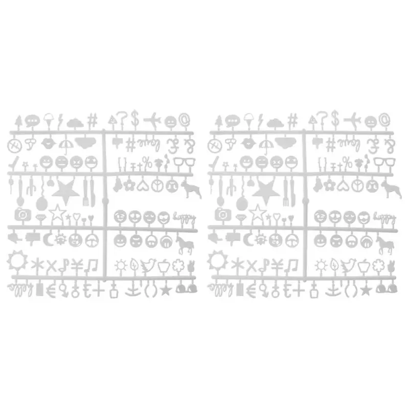 

Letter Board Numbers Exchangeable Felt Alphabet Symbols Retro Color White