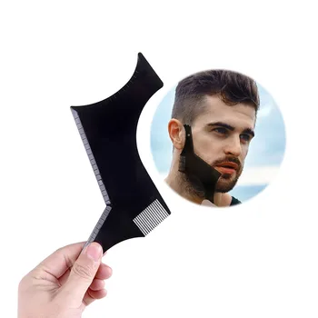 

Men Beard Comb Beard Shaping Styling Template Comb Stencil for Men's Beards Trim Combs Lightweight Flexible for All-In-One Tool