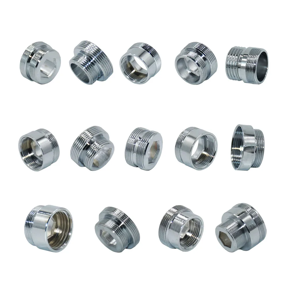 1 Pieza Adaptador para Aireador de Grifo, Adaptador de Grifo Cocina, Purificador de Agua de Cobre de Cocina G1 / 2, Accesorios de Adaptador de Aireador de Grifo (24mm to 22mm