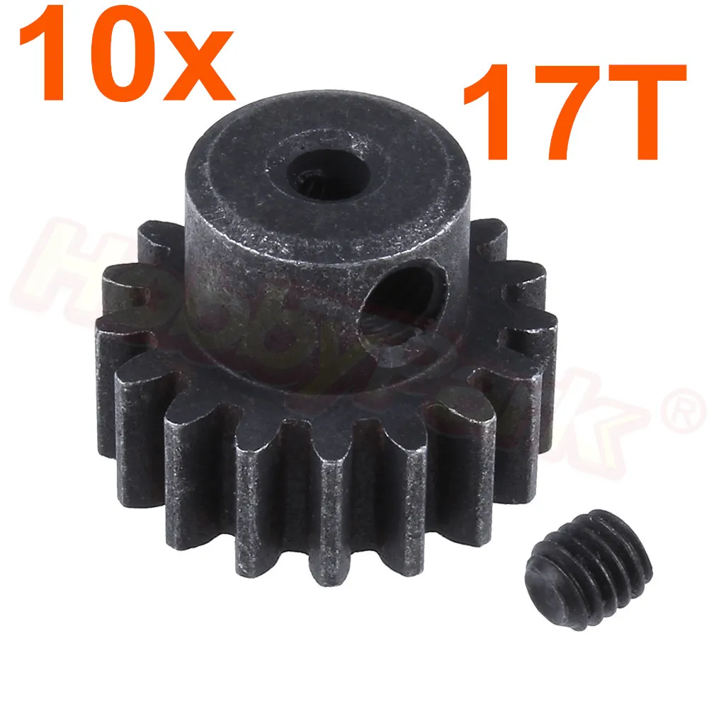 10 шт. 17T 390 металлическая Шестерня мотора для WLtoys 1/18 A949 A959 A969 A979 K929 Багги