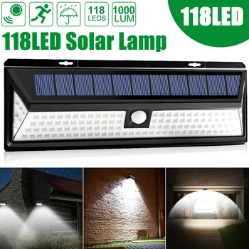 

1/2PCS Solar Lights 32/52/118LED Wall Solar Lights Outdoor Security Lighting Nightlight Waterproof IP65 Motion Sensor Detector