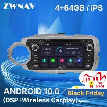 

Carplay For TOYOTA Yaris 2012 2013 2014 2015 Android 10.0 Multimedia GPS Navigation Auto Audio Stereo Radio Recorder Head Unit