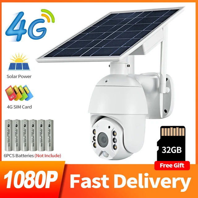 $US $156.10 ZGWANG 4G SIM Card 1080P IP Camera WIFI Security Camera Outdoor Onvif PTZ CCTV Camera Solar Panel Battery Smart Security Monitor