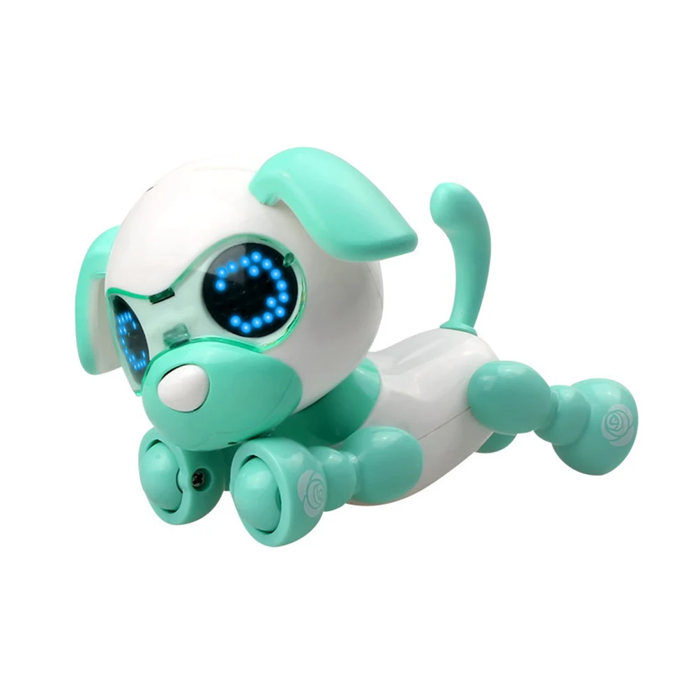 Робот щенок детский светодиодный глаз игрушка умный сон собака милый запись изменение звука интерактивный