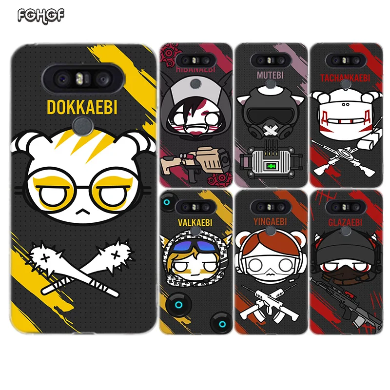 Rainbow Six Siege Painted Pattern Soft Rubber Case For LG Q8 Q7 Q6 G6 G7 G5 G4 V40 V30 V20 V10 K8 K10 2018 2017 Cover |