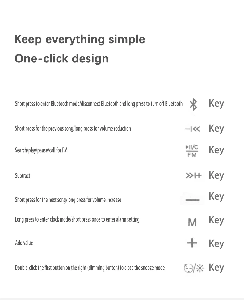 Lenovo L022 LED Alarm Clock Bluetooth Speaker