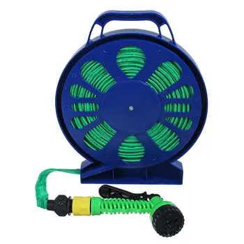 

Hot 15m Car High Pressure Car Wash Water Pipe Turntable Hose Pipe Tube Spray Pipe Nozzle Garden Watering With Stand
