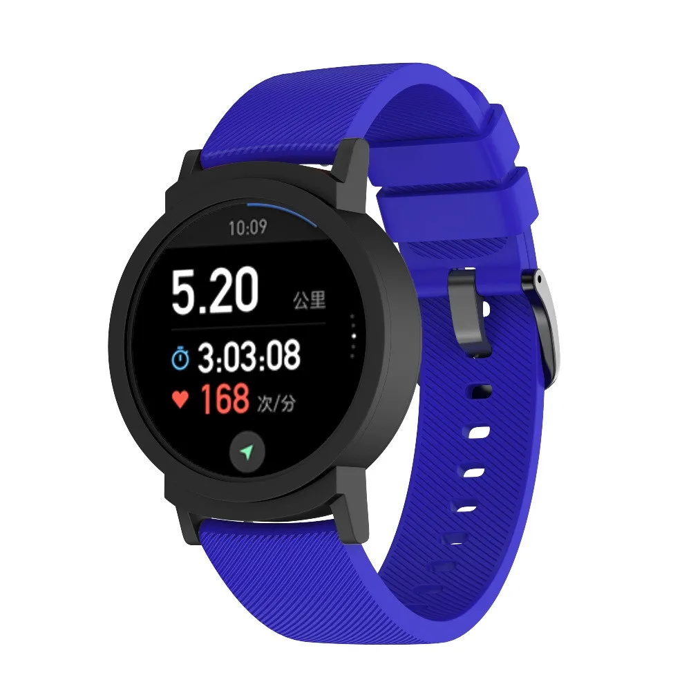 Большой сменный силиконовый ремешок для браслета Ticwatch E ремешок для наручных часов 6 цветов 20 мм 19Nov06