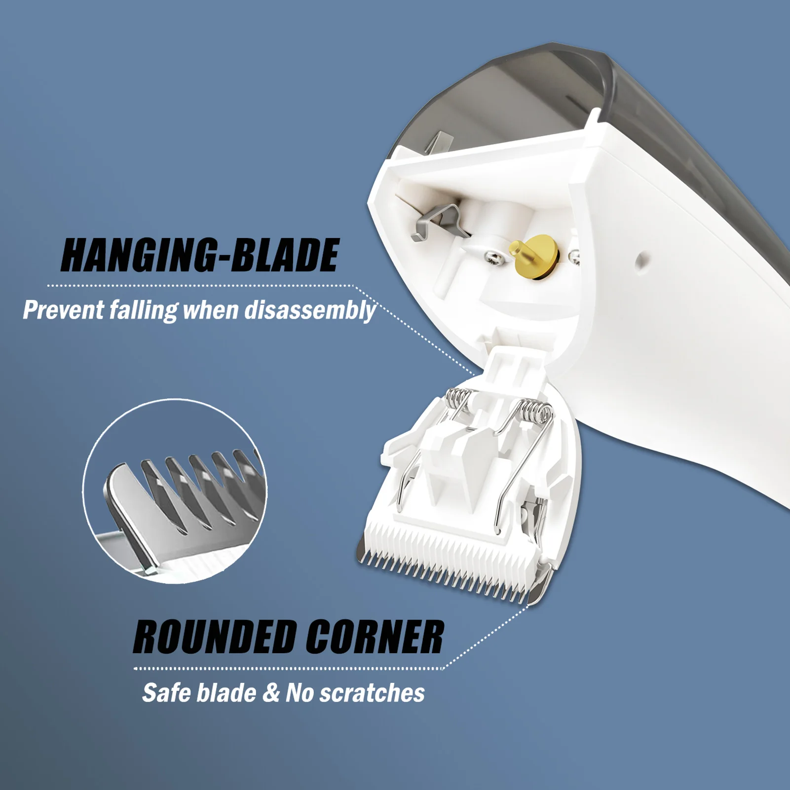 Hair Clipper Hair Trimmer Bimirth Kids Hair Trimmer Cordless Vacuum Professional Hair Clipper Kit Waterproof Rechargeable Electric Cutting Machine