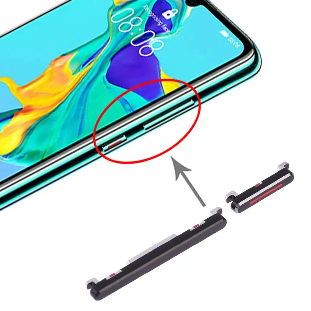 

Power Button and Volume Control Button for Huawei P30 Pro Side Power ON OFF Keys for Huawei P30 Spare Parts Switch Flex Cable