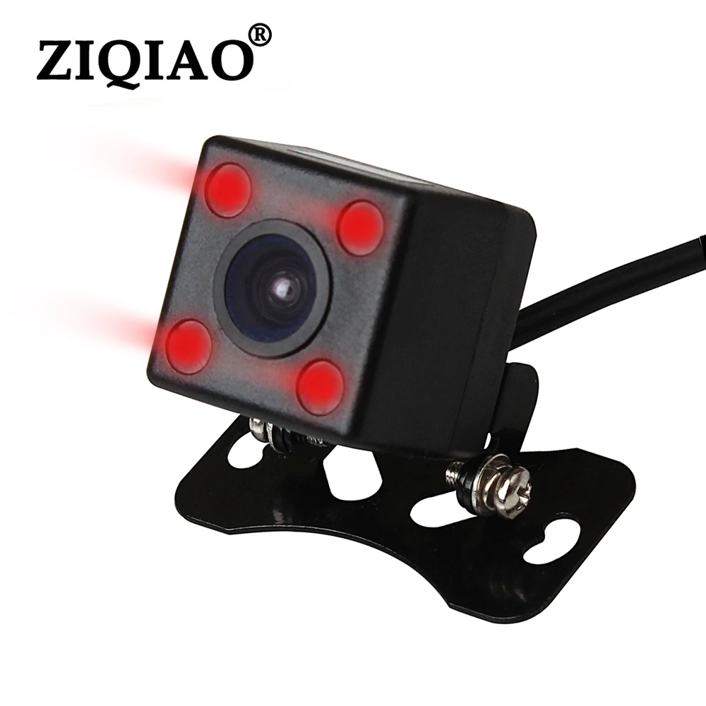 

ZIQIAO Universal HD Waterproof CCD Car Rear View Camera Reversing 4 Infrared Night Vision Camera Parking Surveillance Camera