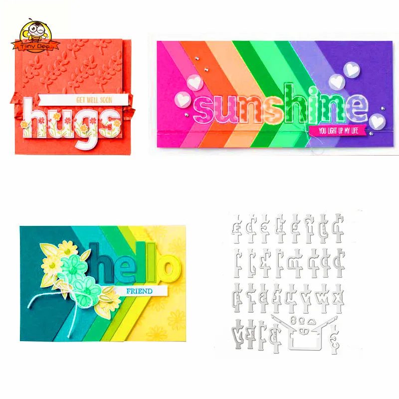 

Alphabet Metal Cutting Dies and Stamps SScrapbooking Craft Dies Stencil Album Embossing Card Making Die Cut Dies New 2020