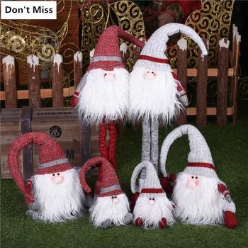 

Swedish Christmas Dolls Christmas Ornaments Merry Christmas Favor Party Decorations for Home New Year Gift
