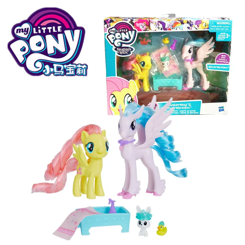 My Little Pony Дружба пони набор B9160 две пони флуттеши Радуга Дэш ПВХ Фигурки девушки куклы