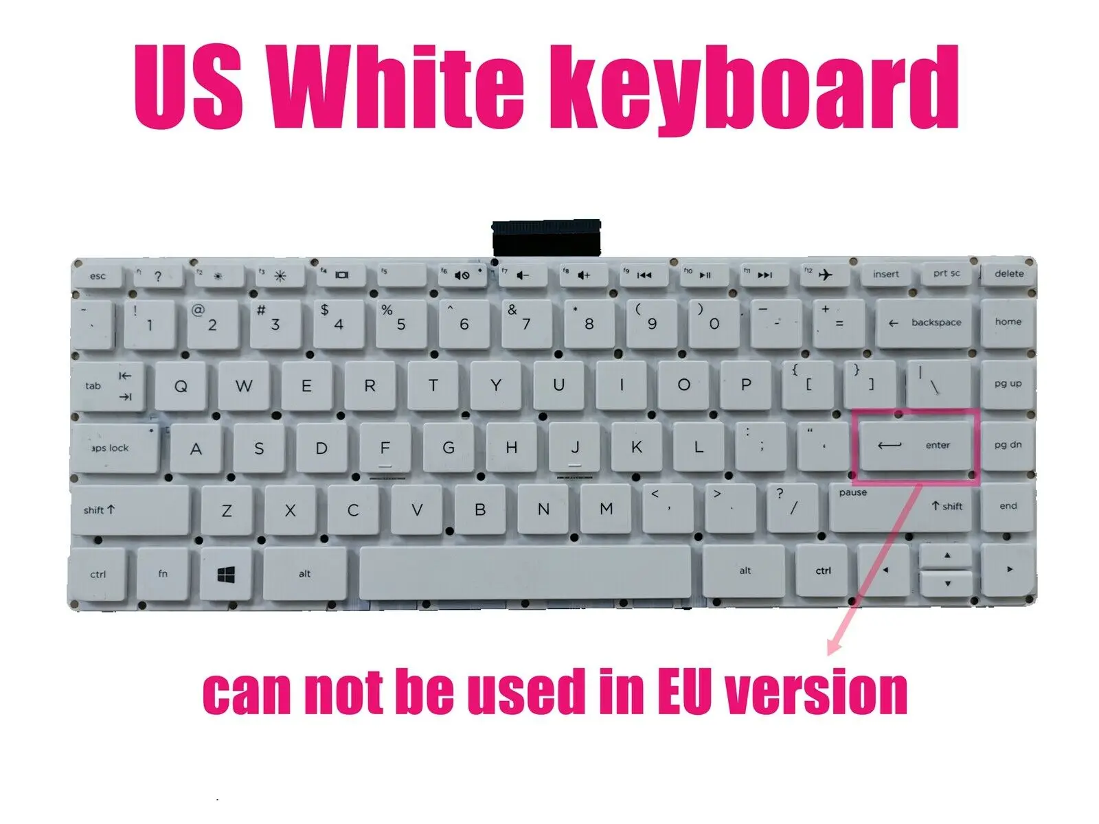 US White keyboard for HP Stream 14-CB011WM/14-CB012WM/14-CB013WM/14-CB161WM | Компьютеры и офис