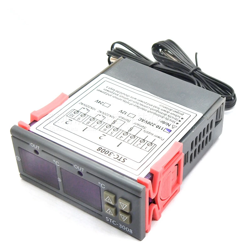 

Электронный Термостат с цифровым дисплеем и двойным управлением