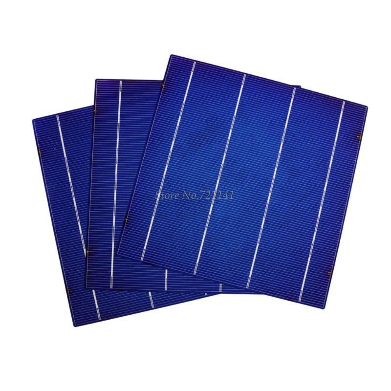 10 шт 4,5 Вт 156 мм эффективность фотогальваническая поликристаллическая Кремниевая Солнечная изоляционная ячейка для DIY PV поли солнечная